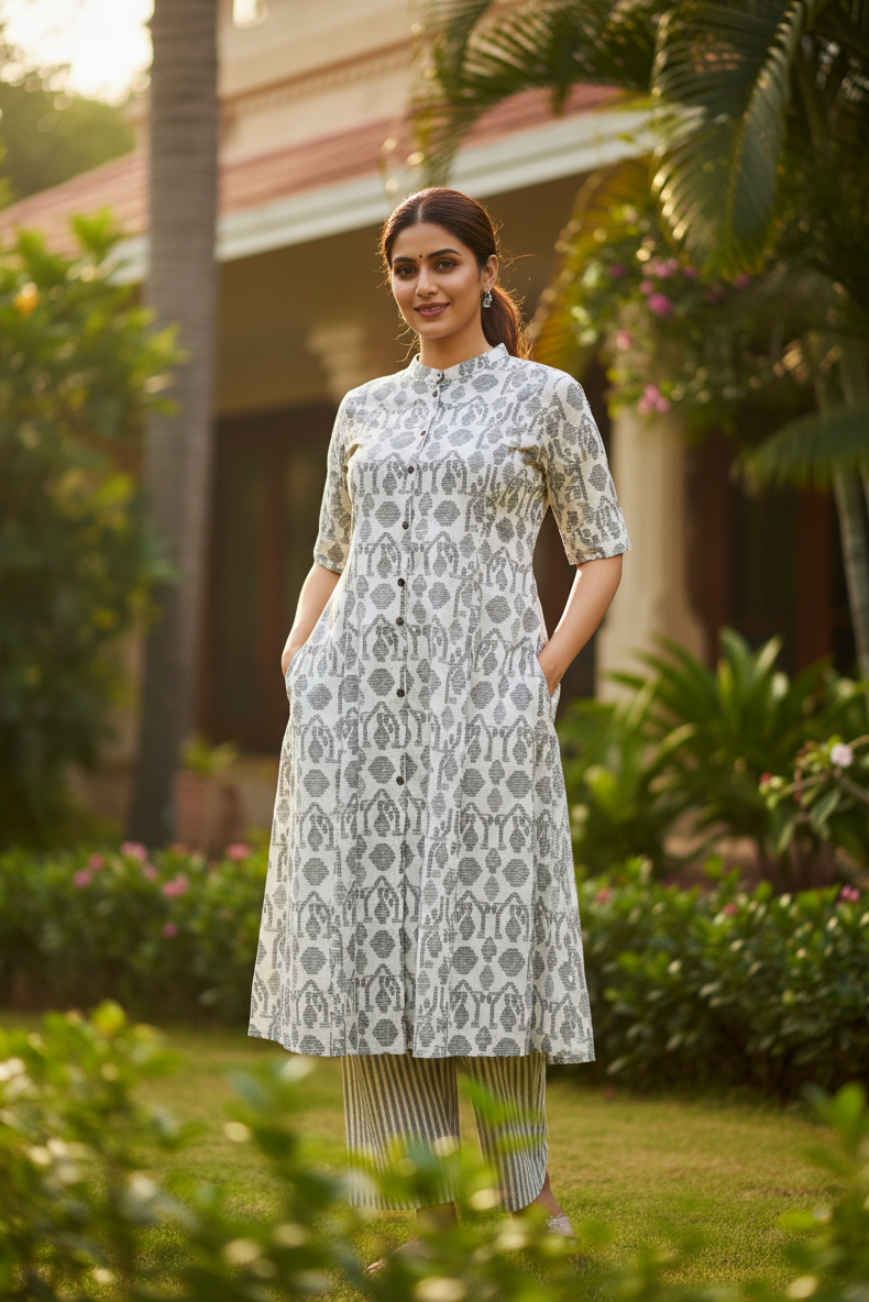 Co-ord set (Kurti & pant) (IB110)