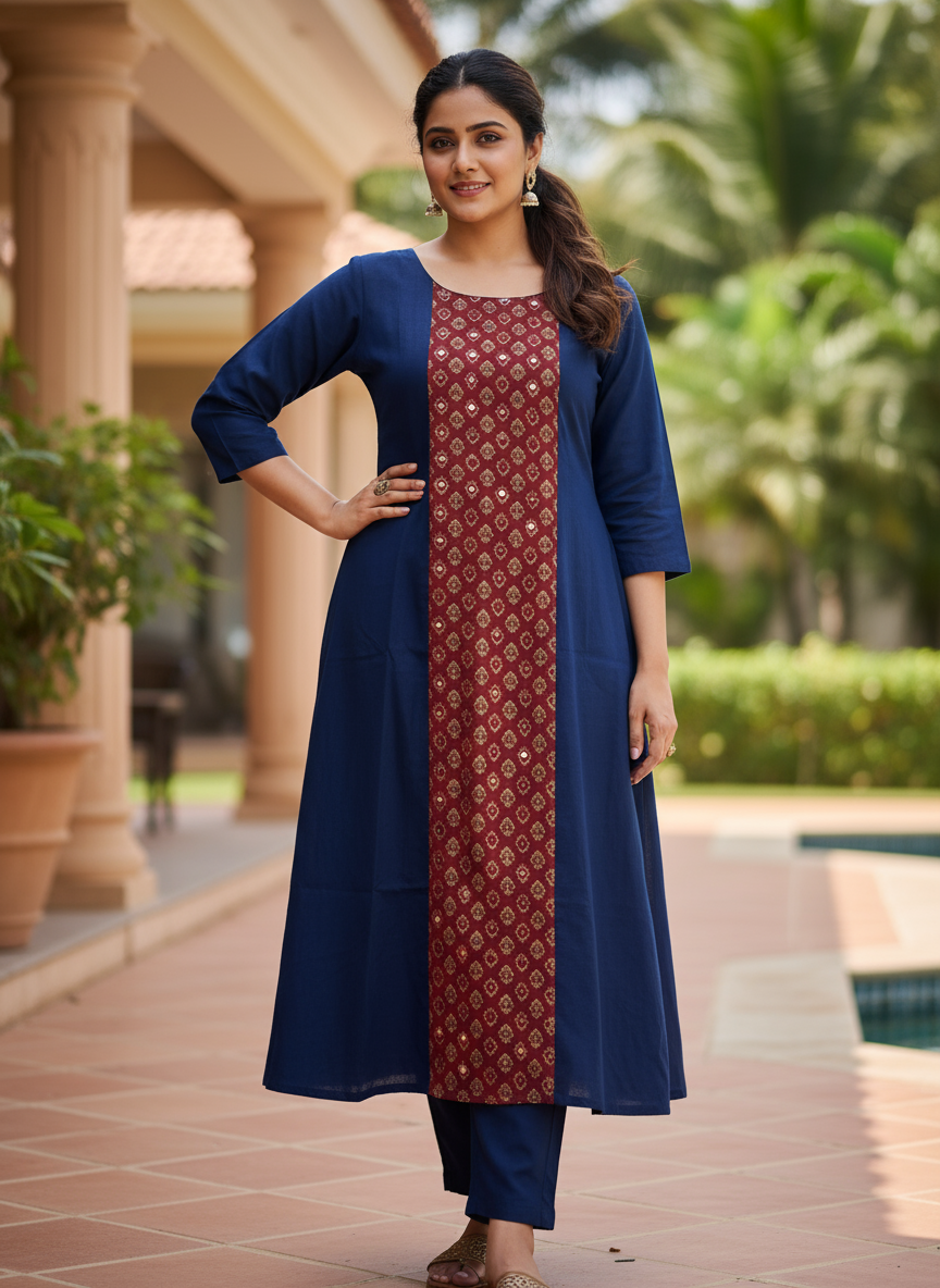 Co-ord Set (Kurti & Pant) (IB115)