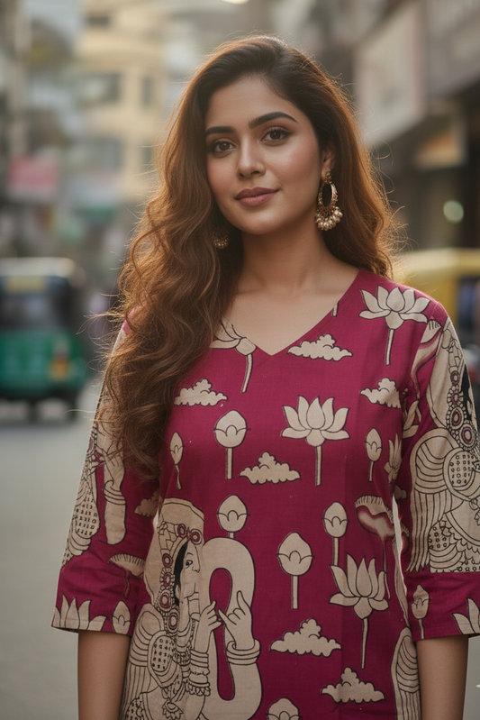 Kalamkari Kurti (IB0205)