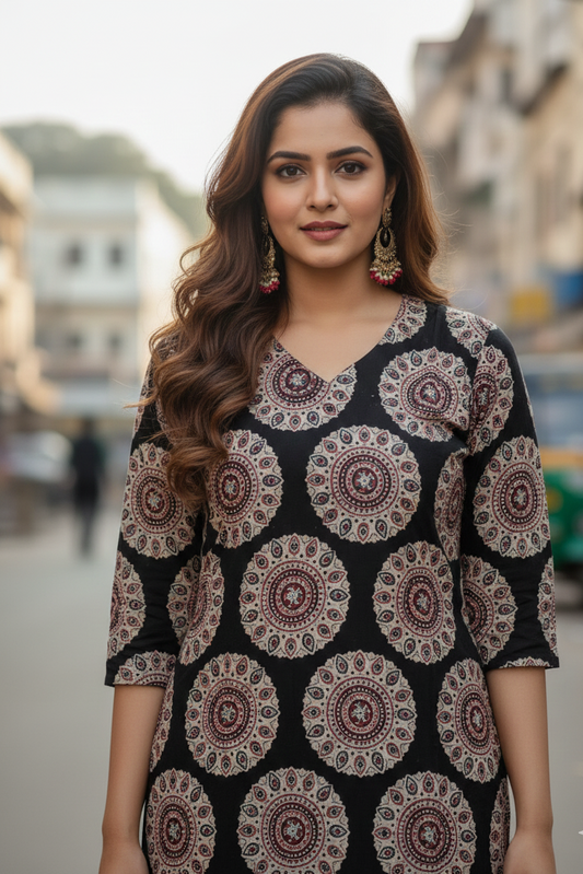 Kalamkari Kurti (IB0223)