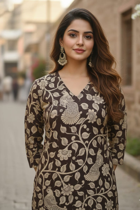 Kalamkari Kurti (IB0227)