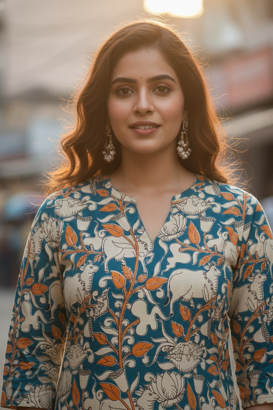 Kalamkari Kurti (IB0234)