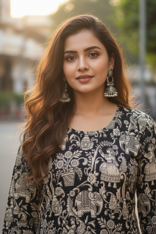 Kalamkari Kurti (IB0196)