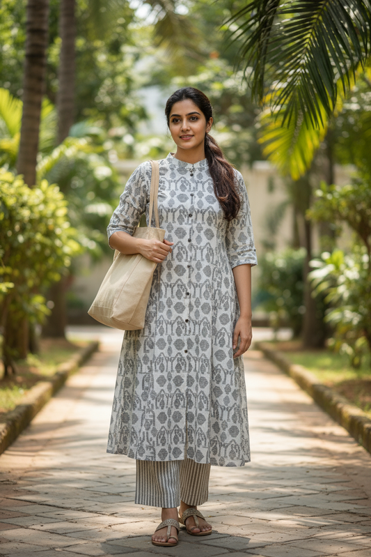 Co-ord set (Kurti & pant) (IB110)