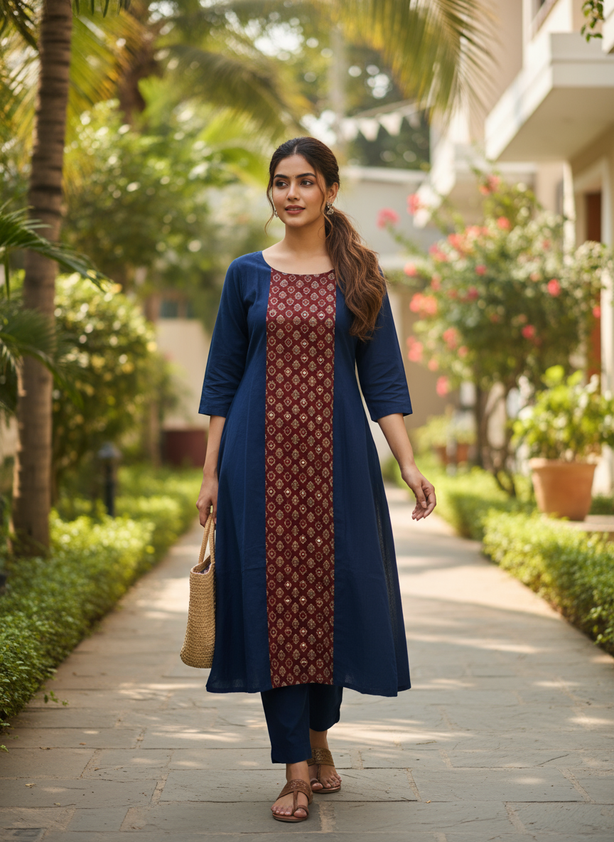 Co-ord Set (Kurti & Pant) (IB115)