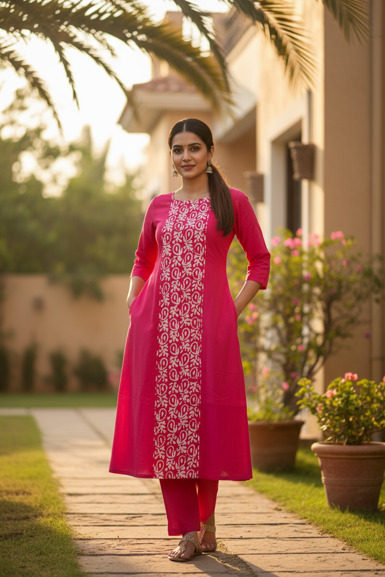 Co-ord Set (Kurti & Pant) (IB114)