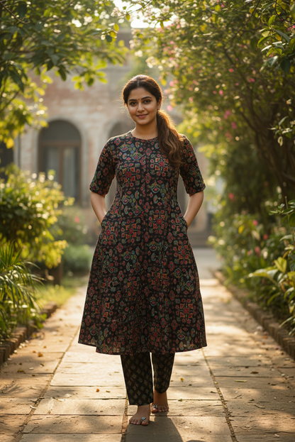 Co-ord Set (Kurti & Pant) (IB113)