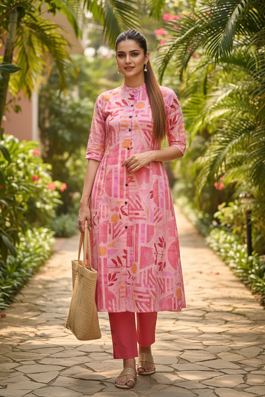 Co-ord Set (Kurti & Pant) (IB101)