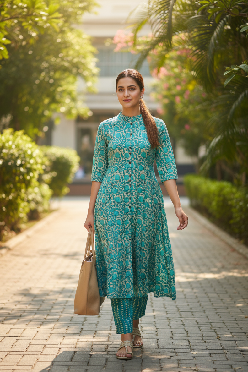 Co-ord Set (Kurti & Pant) (IB102)