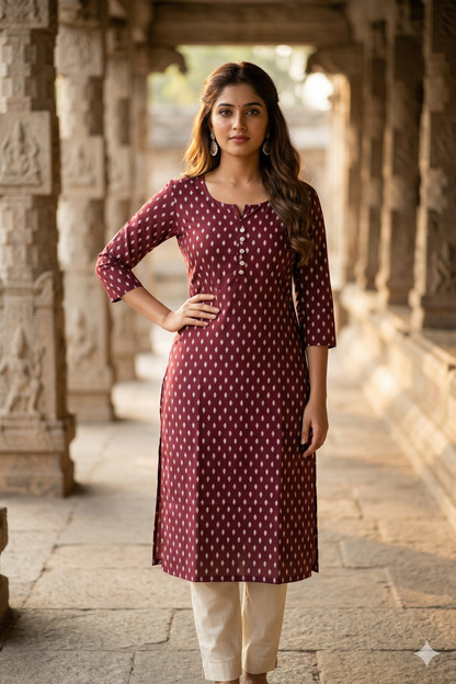 Wine Maroon Daily wear (IB0405)