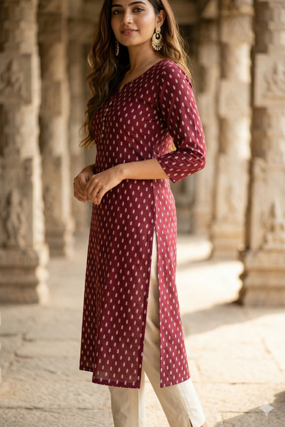 Wine Maroon Daily wear (IB0405)