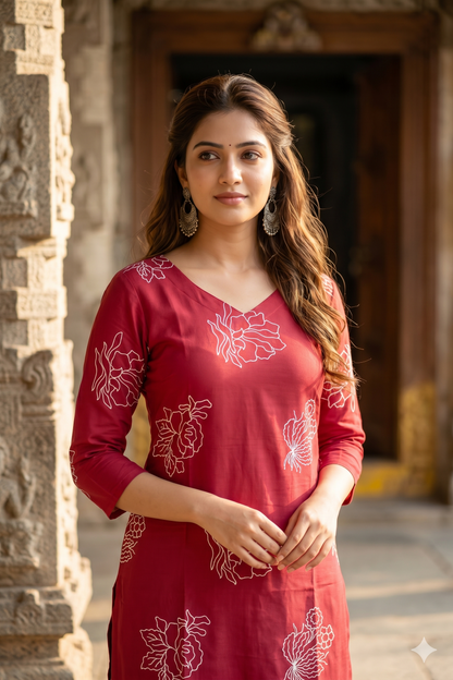 Pink Embriodery co-ord set (IB0431)