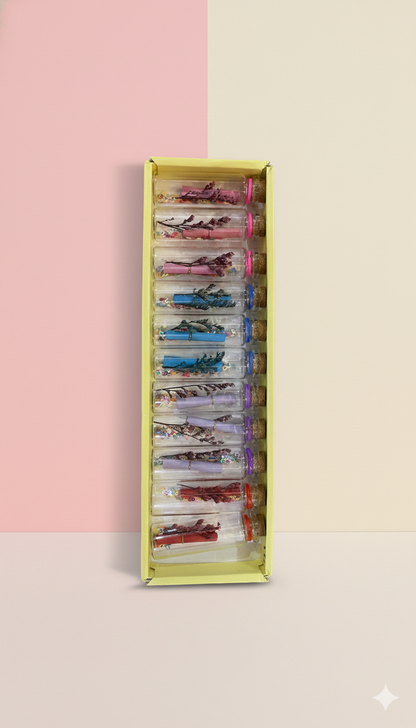 Mini Love Message Bottle Gift Set-pack of 12