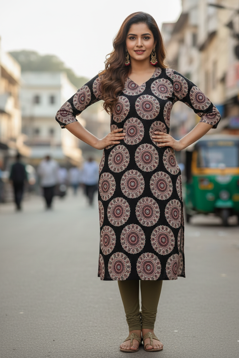 Kalamkari Kurti (IB0223)