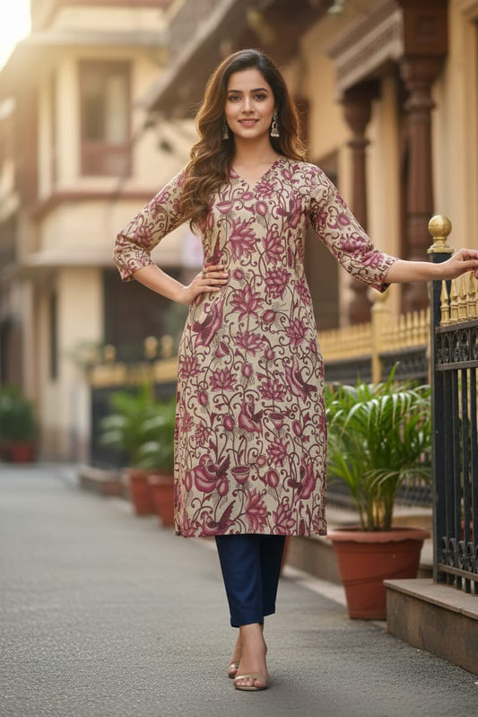 Kalamkari Kurti (IB0228)