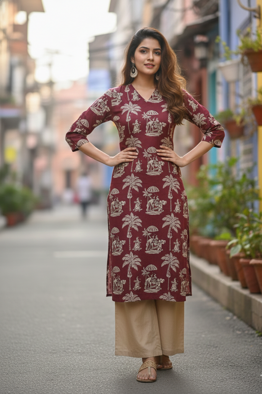 Kalamkari Kurti (IB0235)