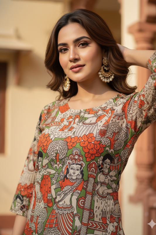 Multi-Color Kalamkari (IB0139)