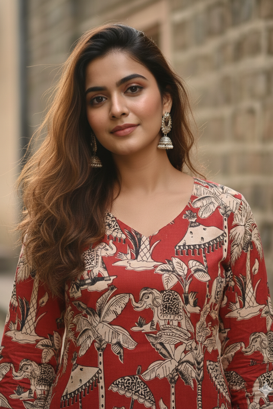 Kalamkari Kurti (IB0202)