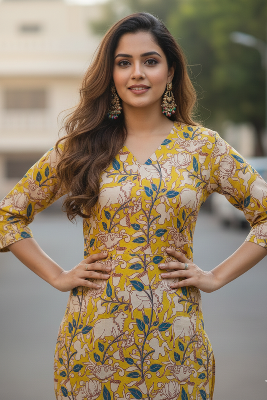 Kalamkari Kurti (IB0217)