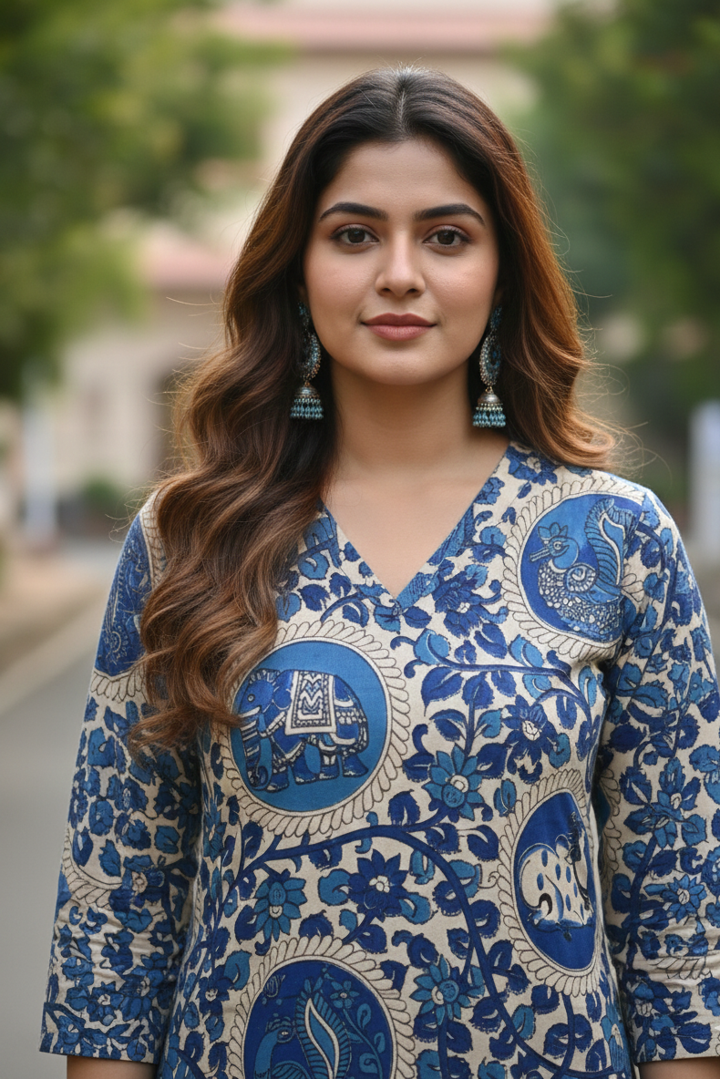 Kalamkari Kurti (IB0220)