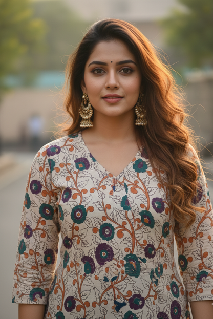 Kalamkari Kurti (IB0224)