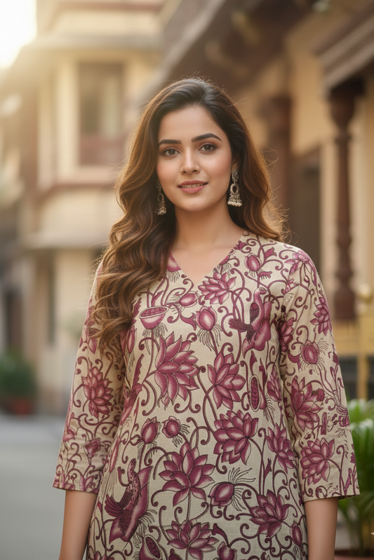 Kalamkari Kurti (IB0228)