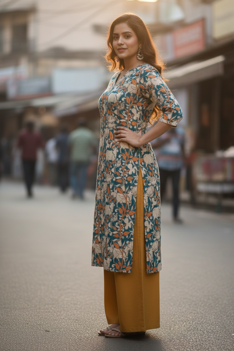 Kalamkari Kurti (IB0234)