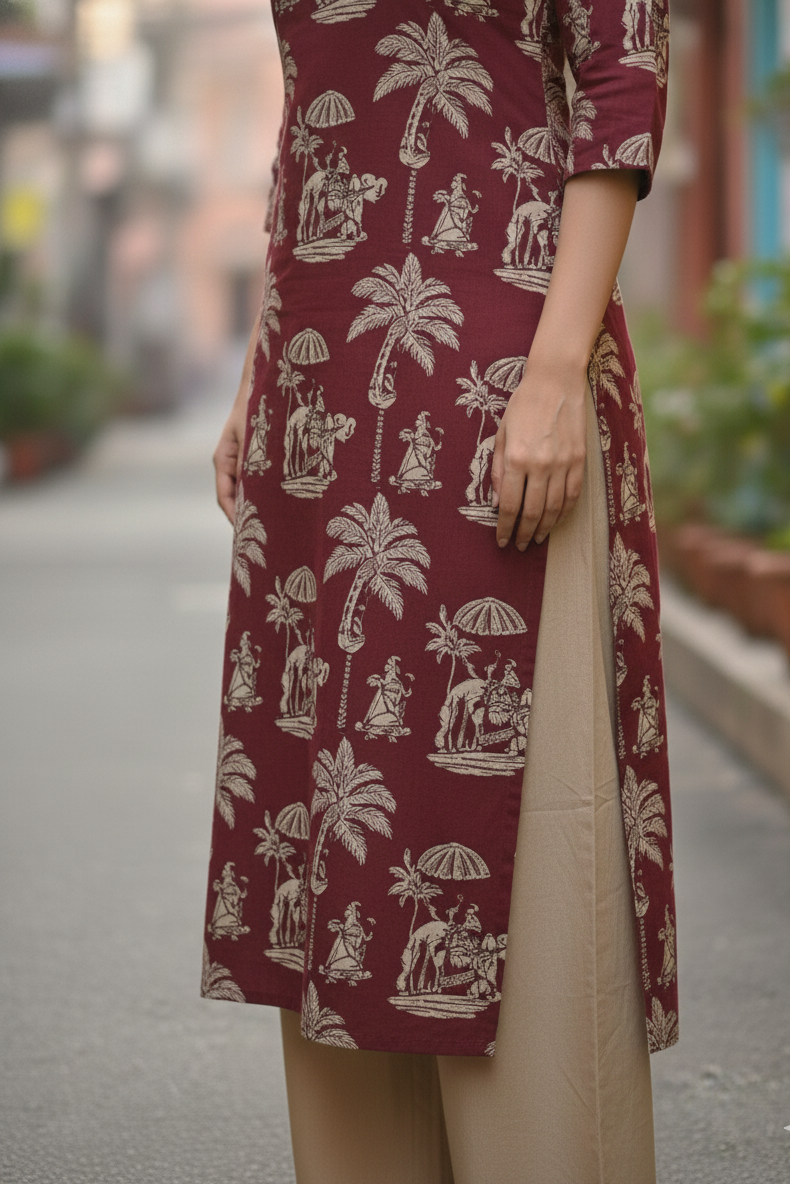 Kalamkari Kurti (IB0235)