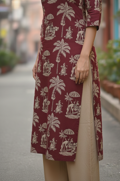Kalamkari Kurti (IB0235)