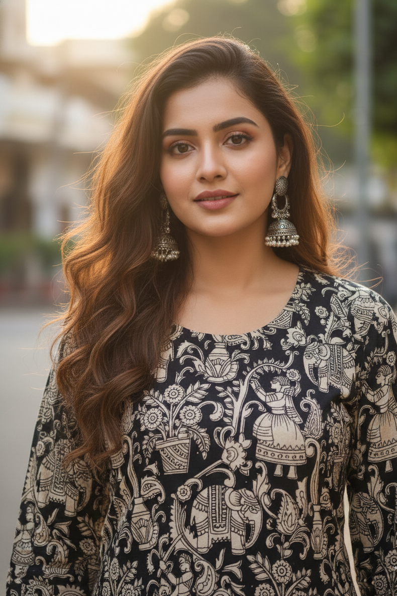 Kalamkari Kurti (IB0196)