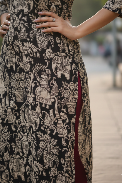 Kalamkari Kurti (IB0196)