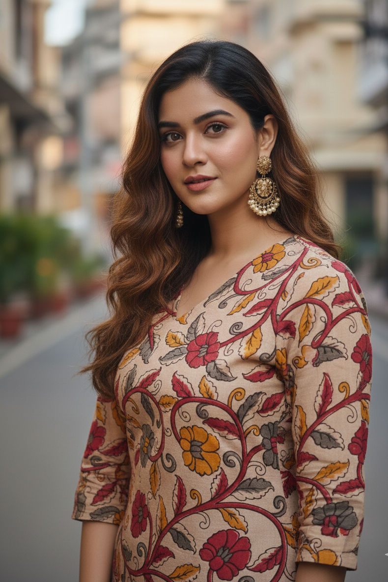 Kalamkari Kurti (IB0199)