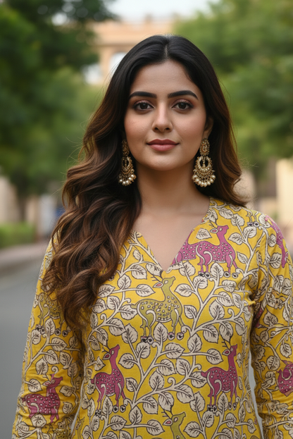 Kalamkari Kurti (IB0242)