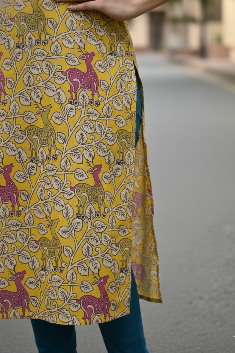Kalamkari Kurti (IB0242)