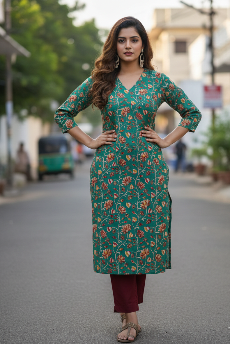Kalamkari Kurti (IB0194)