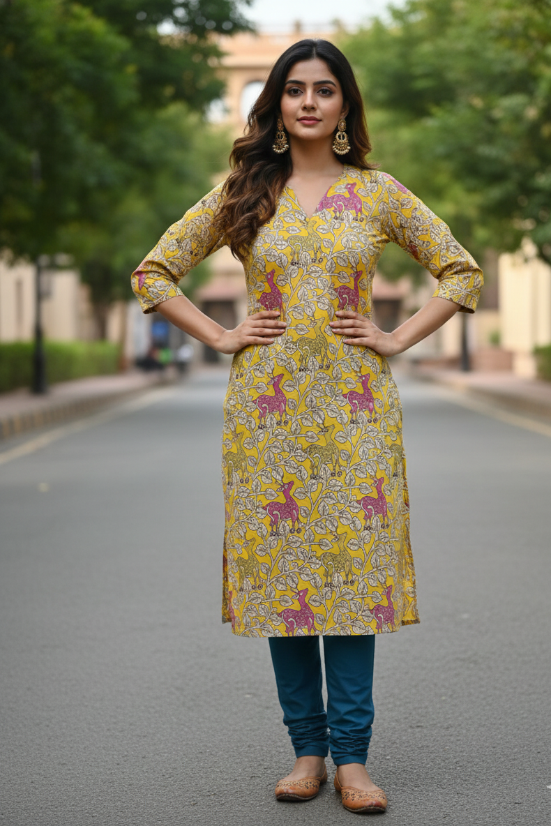 Kalamkari Kurti (IB0242)