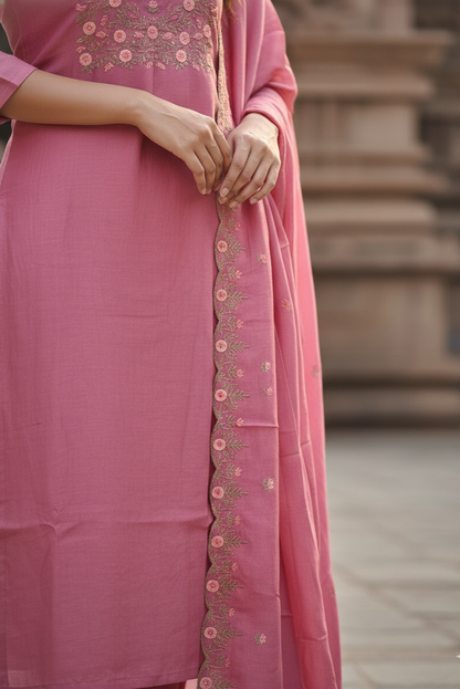 Salwar Pink Floral Set (IB0285)